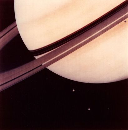 null Nasa. Exceptionnel "close-up" de la planète Saturne réalisé par la sonde Voyager....