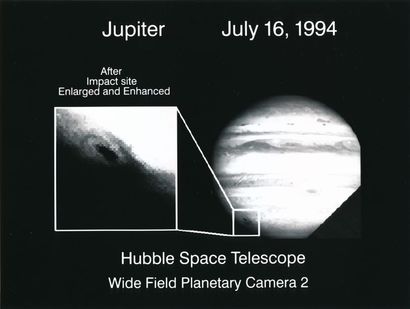 null NASA. Une des premières observations du téléscope HUBBLE réalisée grâce à sa...