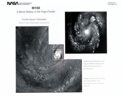 null Nasa. La première vue de la galaxie spirale du nuage de la Vierge par le télescope...