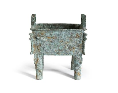 null Important Fang Ding
Bronze
Chine
Dynastie Western Zhou, 1200 - 1000 avant J.-...