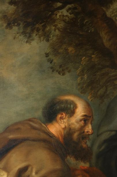 Pierre Paul Rubens et son atelier (Siegen 1577 - Anvers 1640) La Sainte Famille avec...