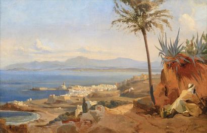 Niels SIMONSEN (1807-1885) Fumeur sur les hauteurs d'Alger, 1840
Huile sur toile...
