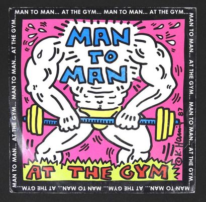null KEITH HARING

MAN TO MAN "At the gym" Impression sur pochette disque Offset...