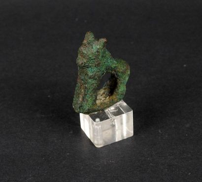 null Statuette représentant un lion en bronze

3,2 cm

Orient, Ier millénaire avant...