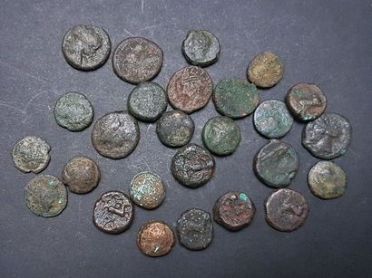 null Lot de 25 monnaies grecques, essentiellement pour Carthage, IV-IIIème siècle...