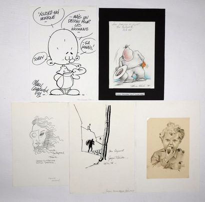 null DESSINS ORIGINAUX

Ensemble de 5 dessins par Vandenheede, France Renoncé, Legendre,...