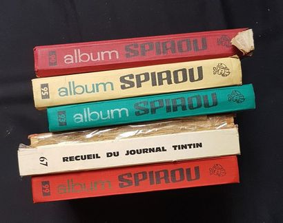 null * JOURNAL DE SPIROU

Ensemble de 6 reliures du Journal de Spirou et Tintin,...