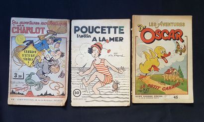null * ENFANTINA

3 ouvrages avant guerre comprenant Les aventures d'Oscar, Poucette...
