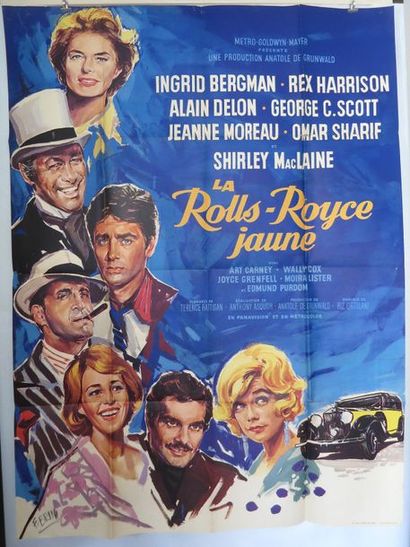null "LA ROLLS ROYCE JAUNE" (1965) de Anthony Asquith avec Alain Delon, Rex Harrison,...
