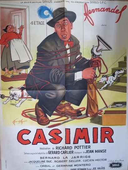 null "CASIMIR" (1953) de Richard Pottier avec Fernandel.

Affichette de 0,60 x 0,80....