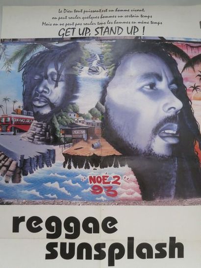 null "REGGAE SUNPLASH" (1993) de Stephen Paul avec Bob Marley, Peter Tosh, Third...