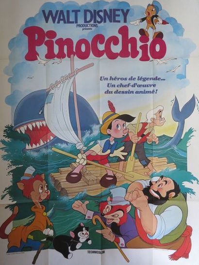 null "PINOCCHIO" (réédition 1970) dessin animé de Walt Disney.

Affiche 1,20 x 1,60....