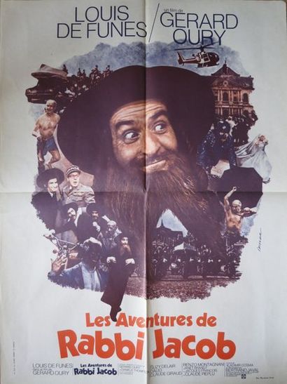 null LES AVENTURES DE RABBI JACOB" (1973) de Gerard Oury avec Louis de Funès.

Affichette...