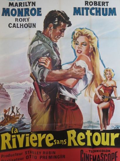 null "LA RIVIERE SANS RETOUR" (1954) de Otto Preminger avec Marilyn Monroe,

 Robert...
