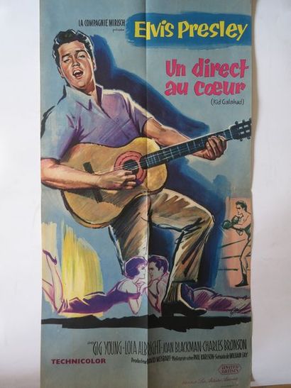 null "UN DIRECT AU COEUR " (1962) de Phil Karlson avec Elvis Presley, Lola Albright.

Affichette...