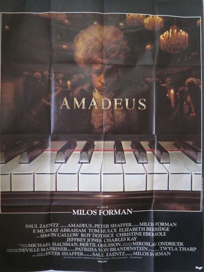 null "AMADEUS" (1984) de Milos Forman avec F. Murray Abraham.

Affiche 1,20 x 1,60...