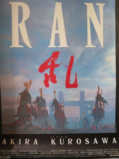 null "RAN" (1985) de Akira Kurosawa.

	Affiches 1,20 x 1,60. 2 modèles, conçue par...