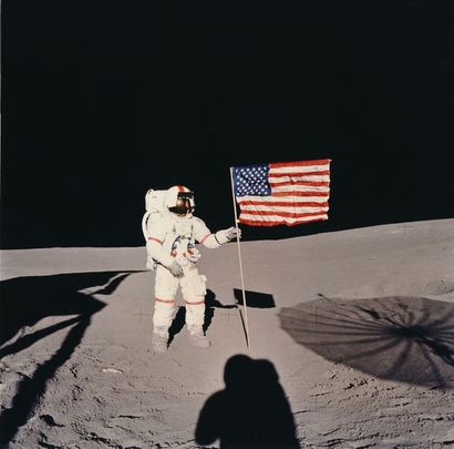 null Nasa. Mission Apollo 14. L'astronaute Alan B. Shepard Jr., commandant de la...