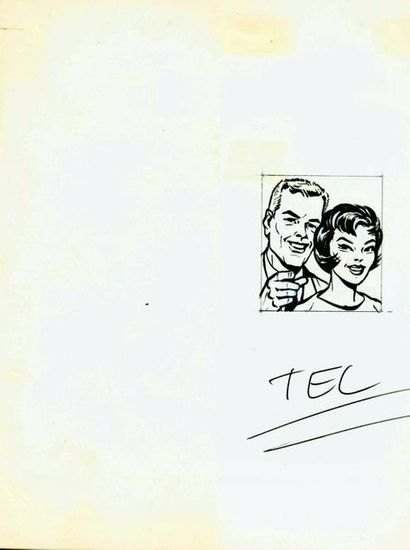 ANONYME Ensemble de trois illustrations publiées dans
Record 33 en 1964
Encre de...
