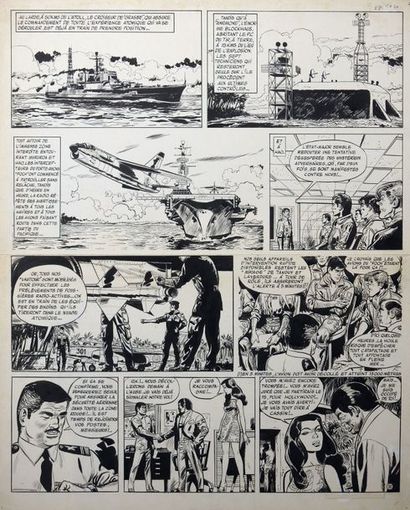 JIJE Tanguy et Laverdure
Planche 32 prépubliée dans le journal de Pilote 459 en 1968...