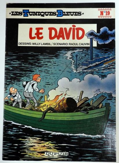 LAMBIL Willy Dédicace représentant Blutch dans l'album Le David en édition originale...