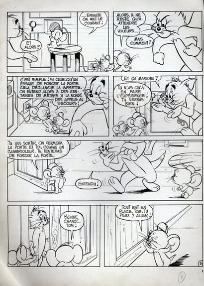 GEN CLO Tom et Jerry
Planche 5 du récit L'alarme à l'oeil publié dans
Tom & Jerry...