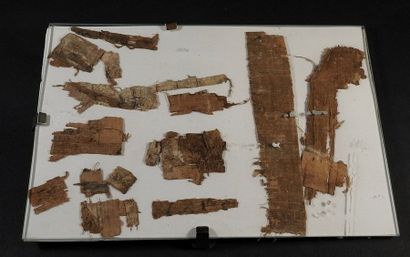 null Collection de fragments de papyrus avec traces de hiéroglyphes

Egypte anti...
