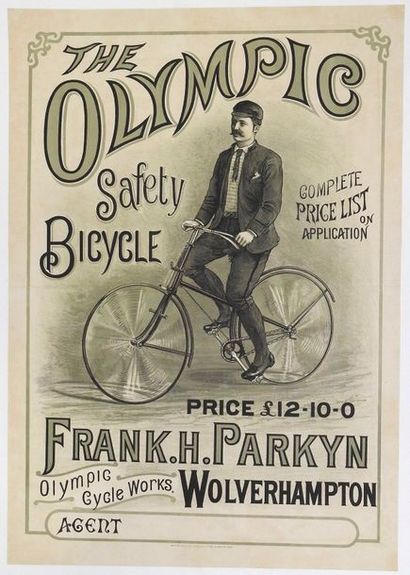 ANONYME THE OLYMPIC. «Safety Bicycle».
Martin Billing, Son & Co Litho, Bermingham
76...