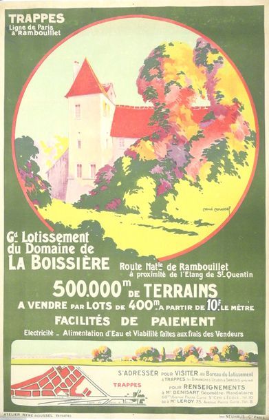 null 
TRAPPES. «Lotissement du domaine de la Boissière»
Imp. Neuhaus et Cie, Paris...