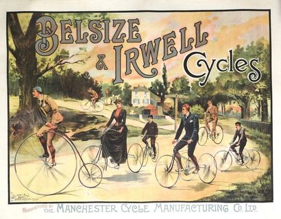 ANONYME BELSIZE & IRWELL CYCLES. Vers 1888
David Allen & Sons, Belfast & London
78...