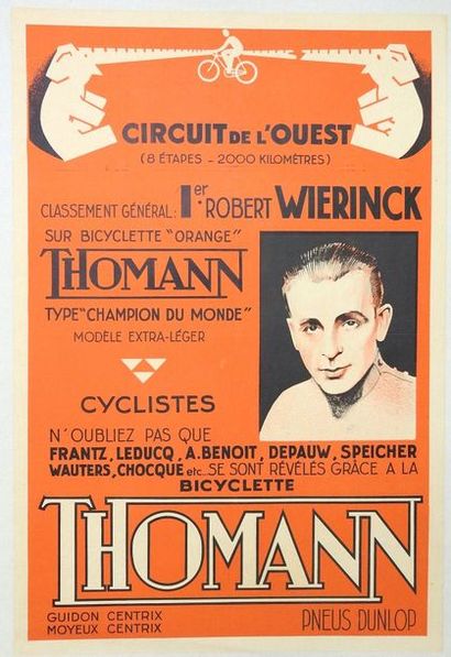 ANONYME THOMANN. «Circuit de l'Ouest-Robert
Wierinck»
Sans mention d'imprimeur
56...