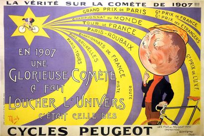 null 
CYCLES PEUGEOT.«La vérité sur la comète de 1907 !»
Imprimerie L. Revon & Cie...