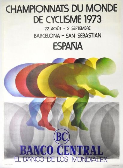 null RICART et ABELLA CHAMPIONNAT DU MONDE de CYCLISME.
Barcelona-San Sébastian.1973
Imp....