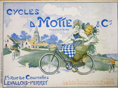 null STEPHANE CYCLES D. MOTTE & Cie à Levallois
Imp. Eugene Verneau, Paris
39 x 54...