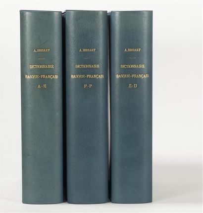 null HIRIART (Antoine)
Manuscrit (XIXe siècle) d'un dictionnaire Basque-Français...