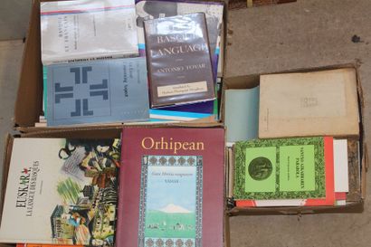 null LANGUE BASQUE
Réunion de 3 cartons d'ouvrages reliés et brochés en langue basque...