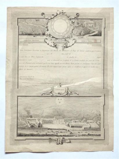 null Document FONDERIE ROYALE de BAYGORRY BASSE NAVARRE Certificat de Bonne Conduite...