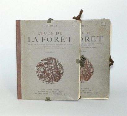 null MEHEUT (Mathurin) -PLANTEFOL (Louis) Études de la Forêt. 110 planches dont 40...
