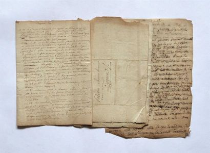 null Lettres manuscrites NAPOLÉON à BAYONNE 5 Lettres autographes anonymes d'un correspondant...