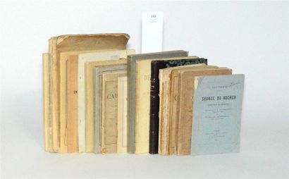 null EAUX MINÉRALES - CAUTERETS LOT : 20 plaquettes et livres : GARRIGOU - DUHOURCAU...