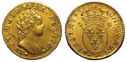 null Louis XV. 1715-1774. Louis d'or aux Insignes 1716 A. Paris. Rf.
A/ LVD.XV.D.G.FR.ET.NAV.REX.1716....