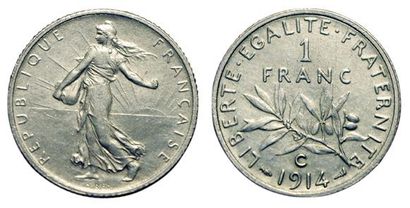 null IIIe République. 1 Franc Semeuse 1914 C. Castelsarrasin. 
F.217/20. Rare ! ...