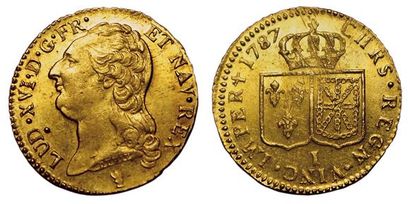 null Louis XVI. Louis d'or à la tête nue 1787 I. Limoges.
A/ LUD.XVI.D.G.FR. ET NAV.REX....