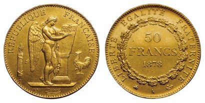 null 3e République. 1871-1940. 50 Francs au Génie 1878 A. Paris.
Gad.1113. SUP