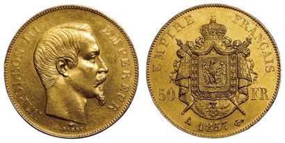 null Second Empire. 1852-1870. 50 Francs 1857 A. Paris.
Gad.1111. SUP