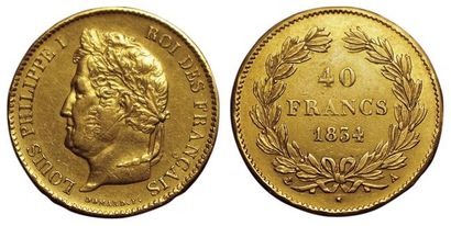 null Louis-Philippe 1er. 1830-1848. 40 Francs 1834 A. Paris.
Gad.1106. TTB+