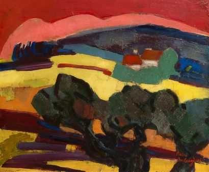 null Pierre AMBROGIANI (1907-1985)
Paysage de Provence, 1959
Huile sur toile, signée...