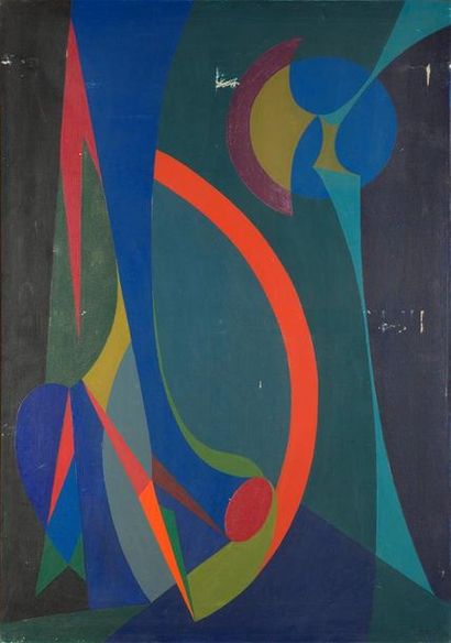 null Jean-Maurice GAY (1899-1961)
« Composition »
Huile sur toile, signée en bas...