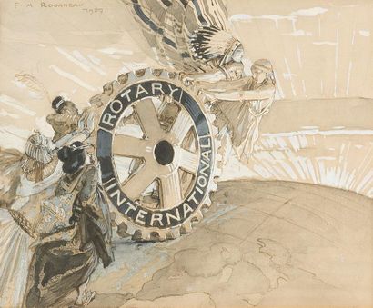 null François-Maurice ROGANEAU (1883-1973)
« Rotary International », 1927
Dessin...