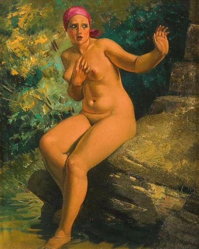 null JEAN DESPUJOLS (18861965)
« Donata, femme de l'artiste en Suzanne au bain, vers...